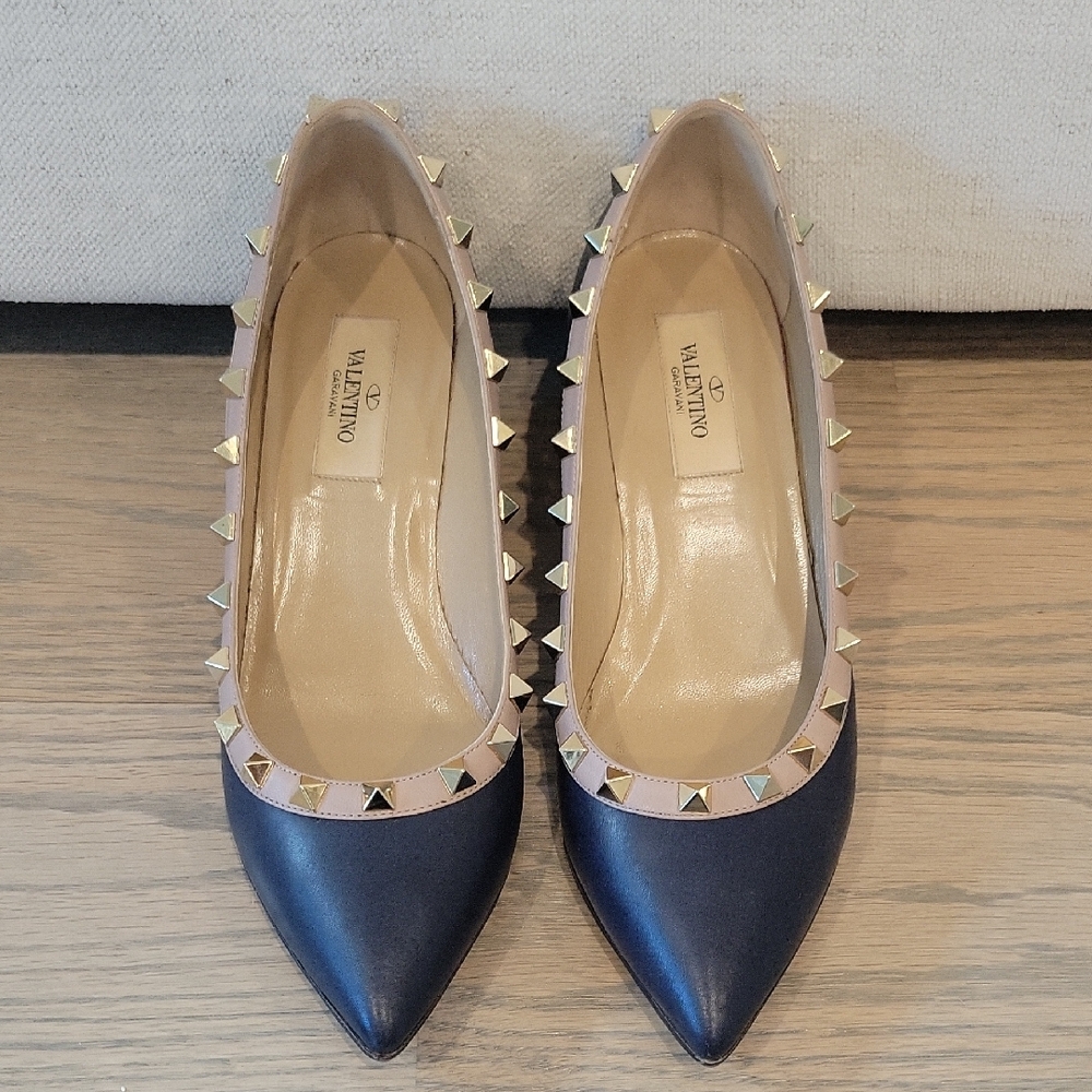 Valentino Rockstud Wedge Pumps